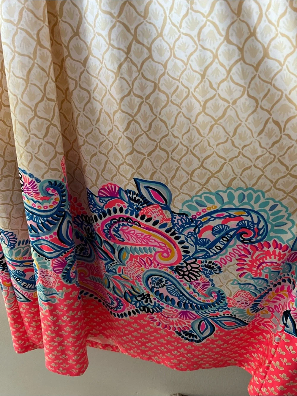Lilly Pulitzer Minka Maxi Dress in the "Coral Spritz Beach Bungalow" Sz 14 - Picture 8 of 13